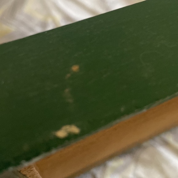 Vintage serving tray, 16 1/2 inches wide and 11 1/2 inches long greens border - Picture 5 of 6